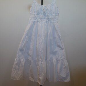 Aritzia Sunday Best Martine Poplin Midi Dress Womens Medium White Cotton Dress